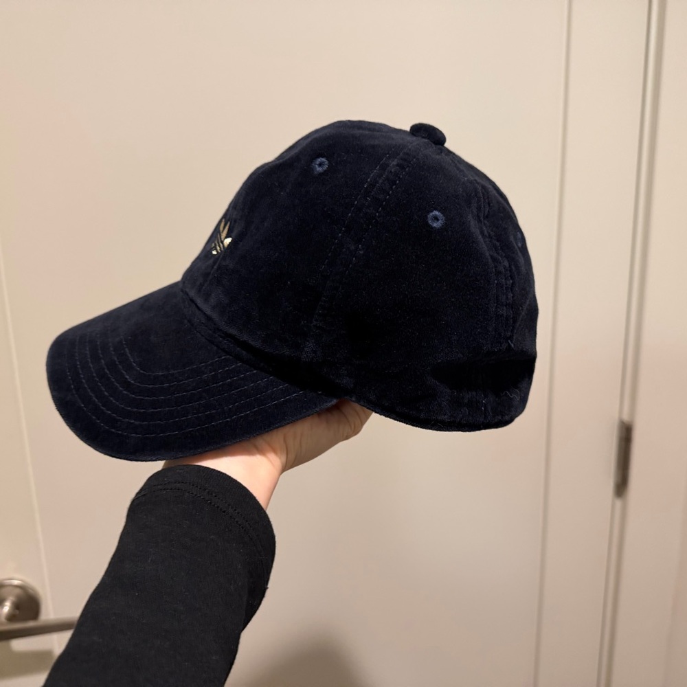 Adidas Originals Velvet Baseball Cap • Gold Trefoil - Picture 2 of 5